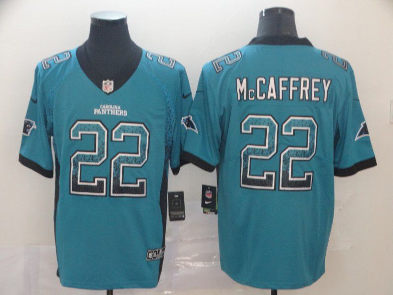 Men Carolina Panthers #22 Mccaffrey Green Nike Drift Fashion Color Rush Limited Jersey->chicago bears->NFL Jersey